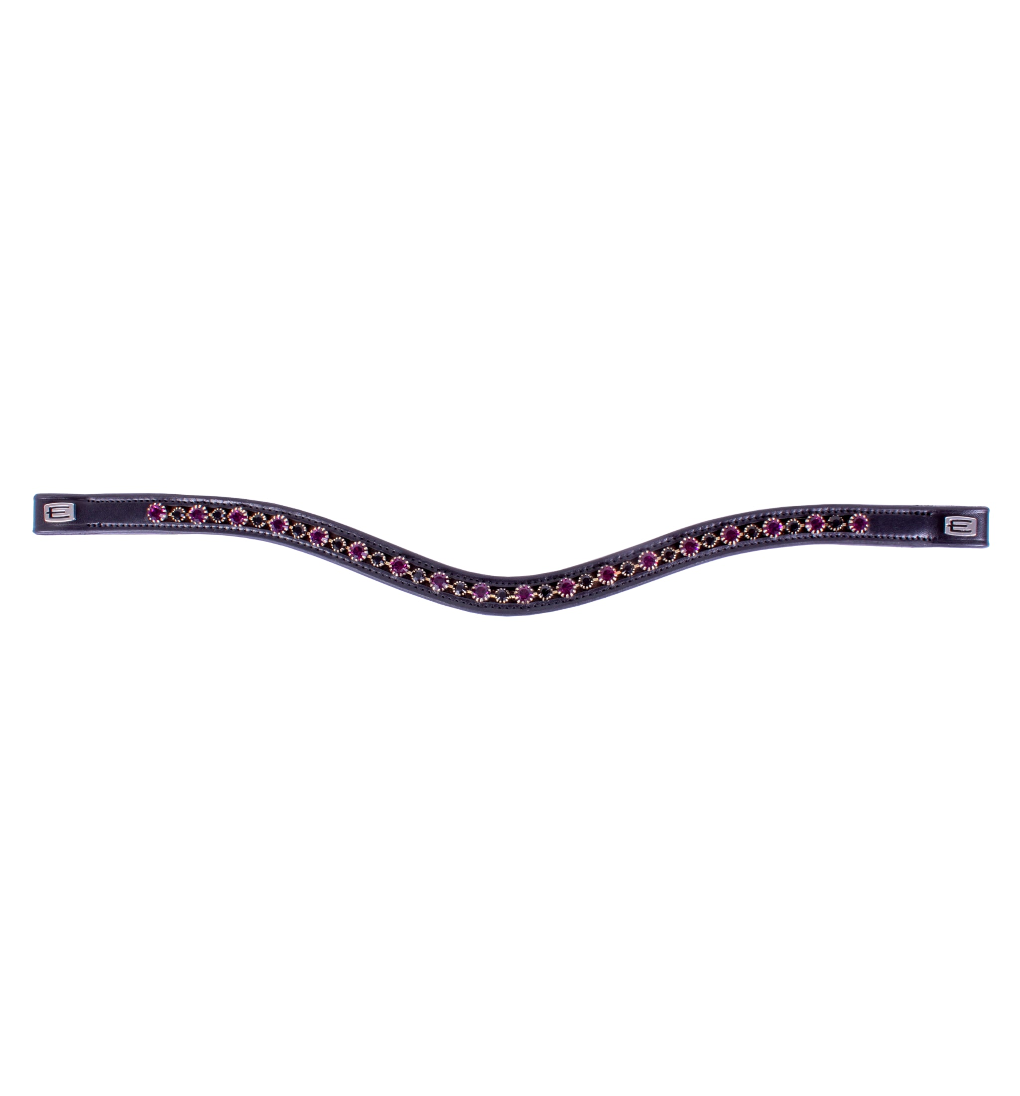 Browband Purple/Black Crystal - Black