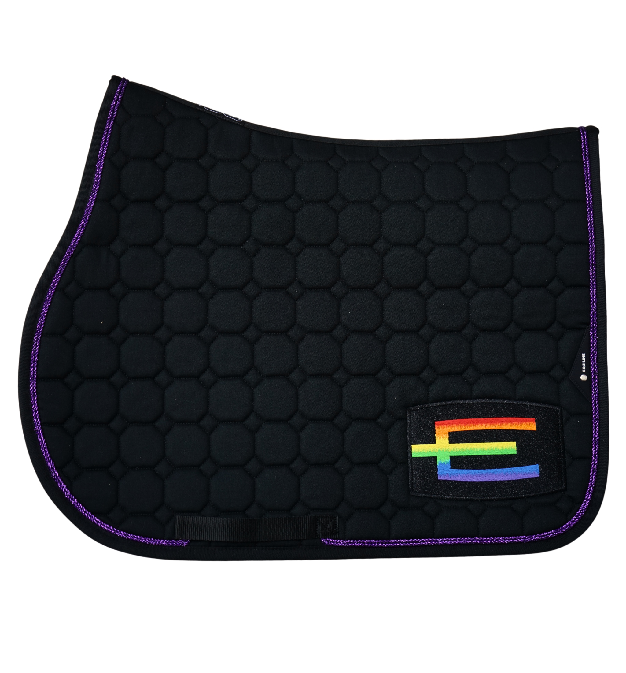 Hoppschabrak Rainbow E-logga - Svart/Violet Glitter