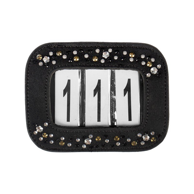 Number Holder - Black with Rhinestones