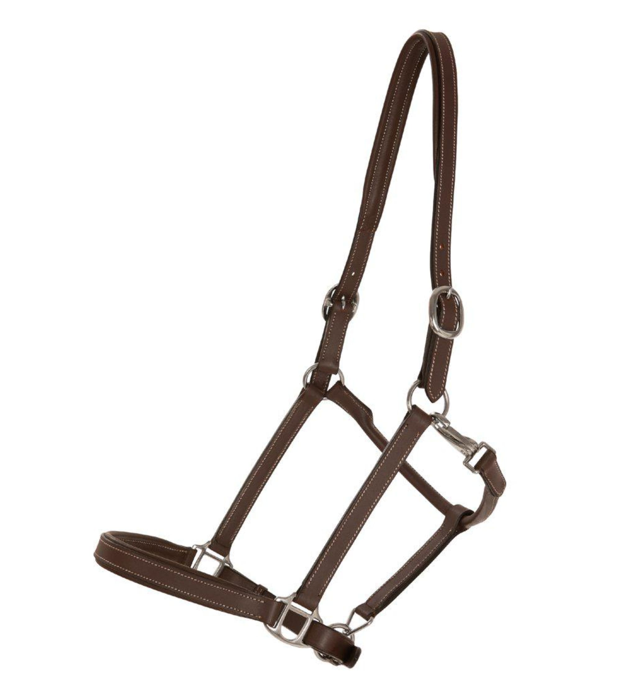 Leather halter Slim Limited Edition - Brown