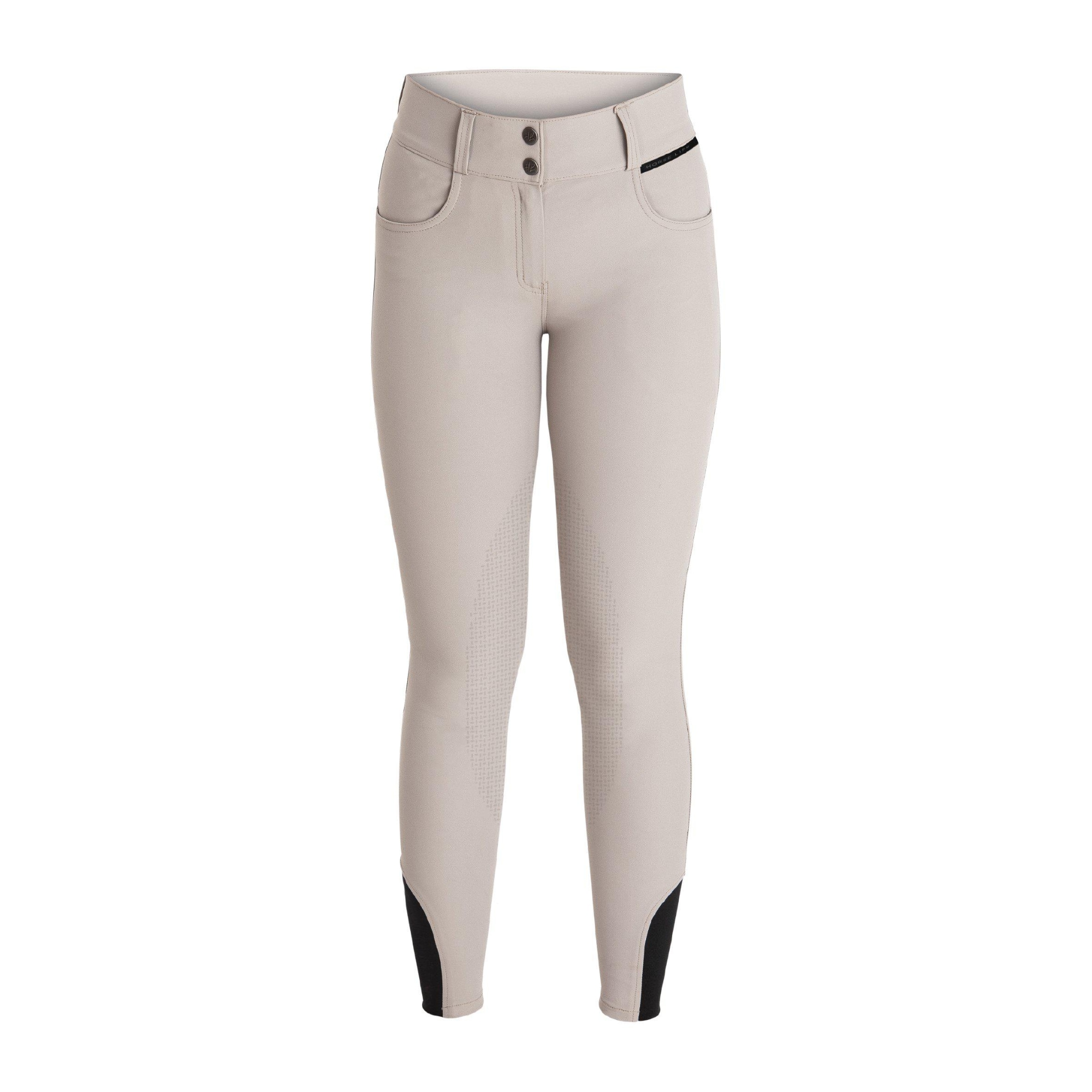 Samira Soft Tex Riding Breeches - Taupe