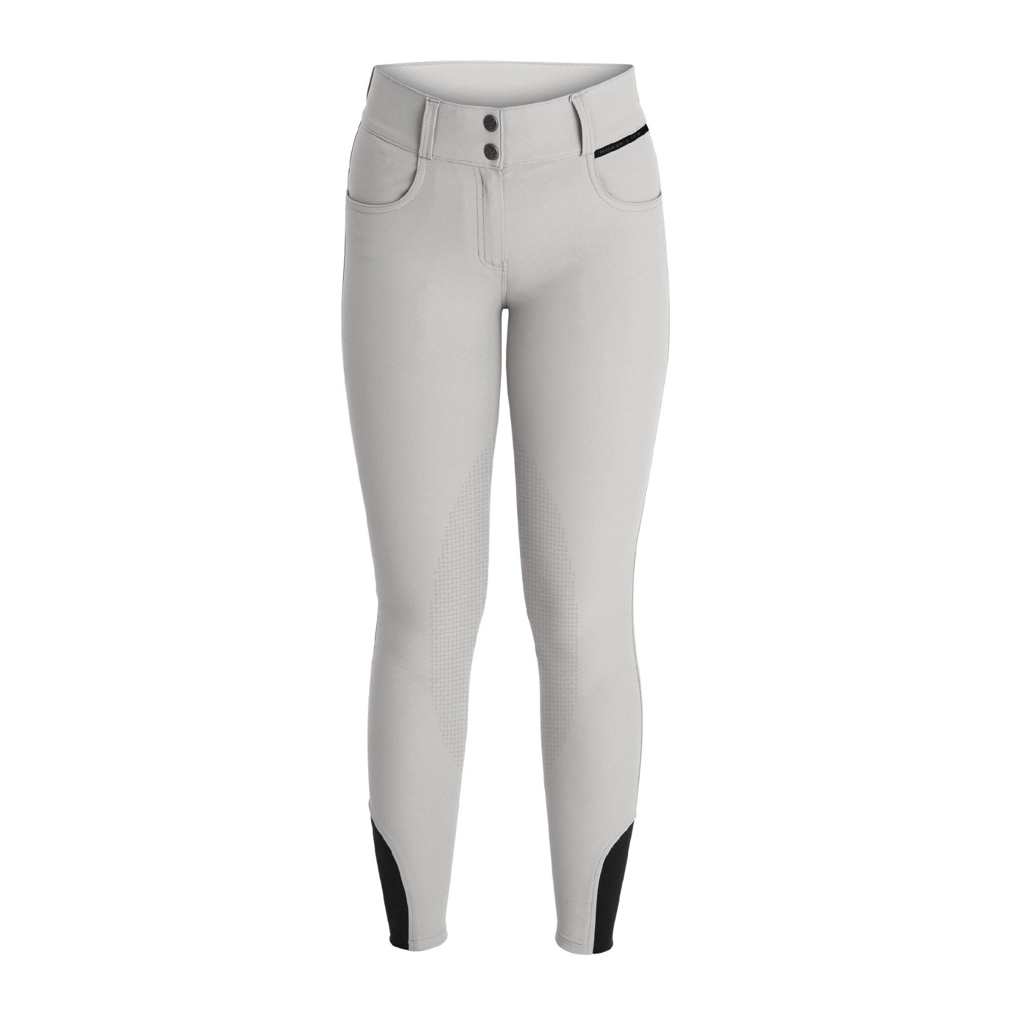 Samira Soft Tex Riding Breeches - Light Grey