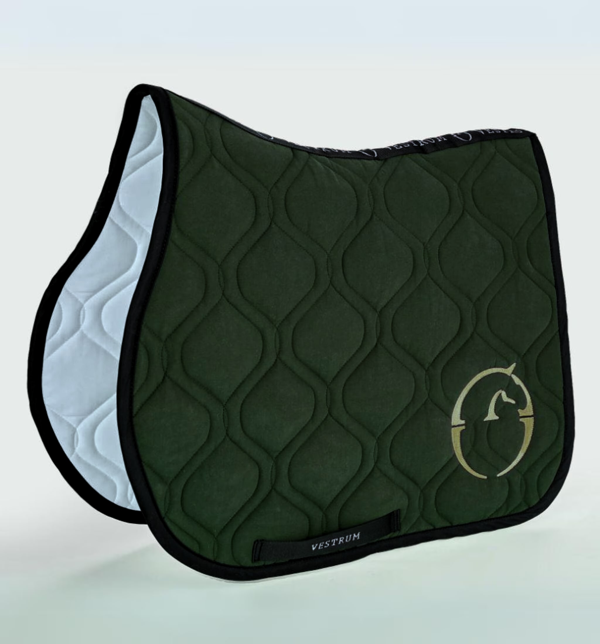 Dressage Saddle Pad Perugia - Olive/Beige